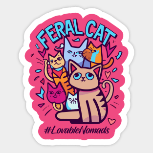 National Feral Cat Day – October 16 Sticker